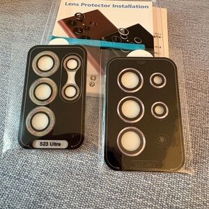 Black Lens Protector for S23 Ultra